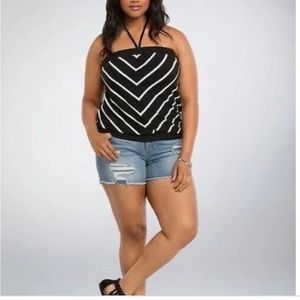 Haler tank top with tie